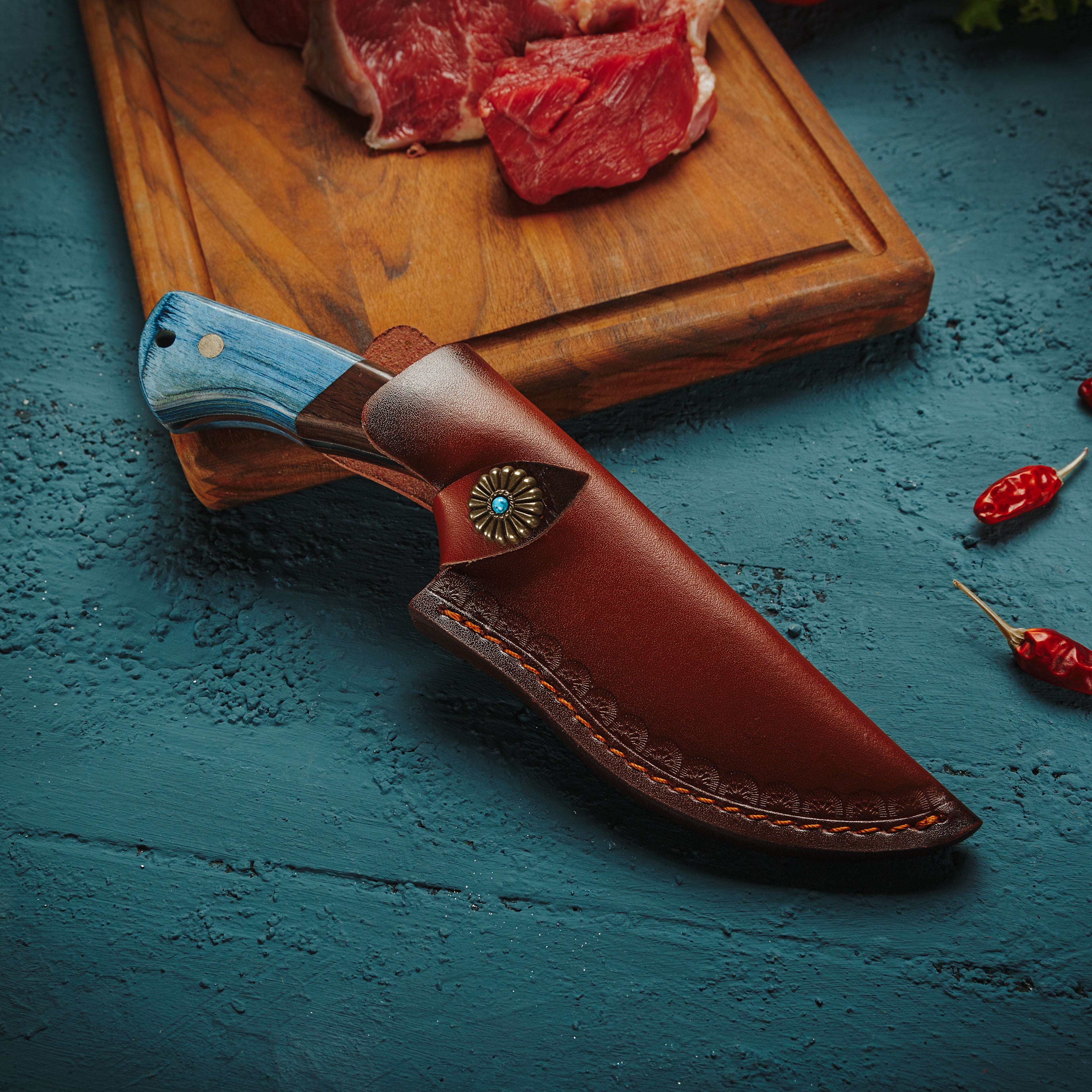 Damascus Pocket Knife EU