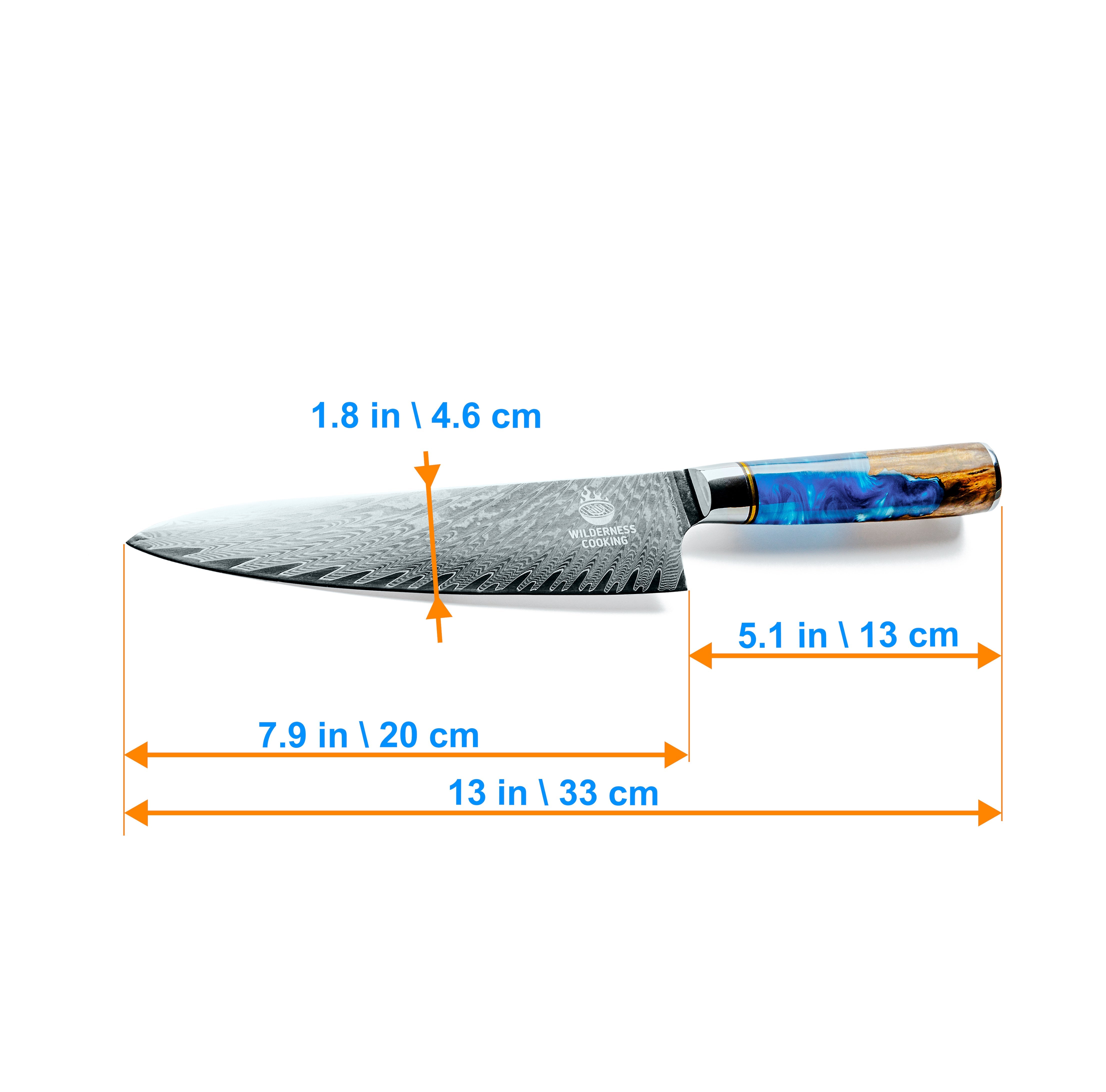 Premium Damascus Chef knife in Gift Box EU