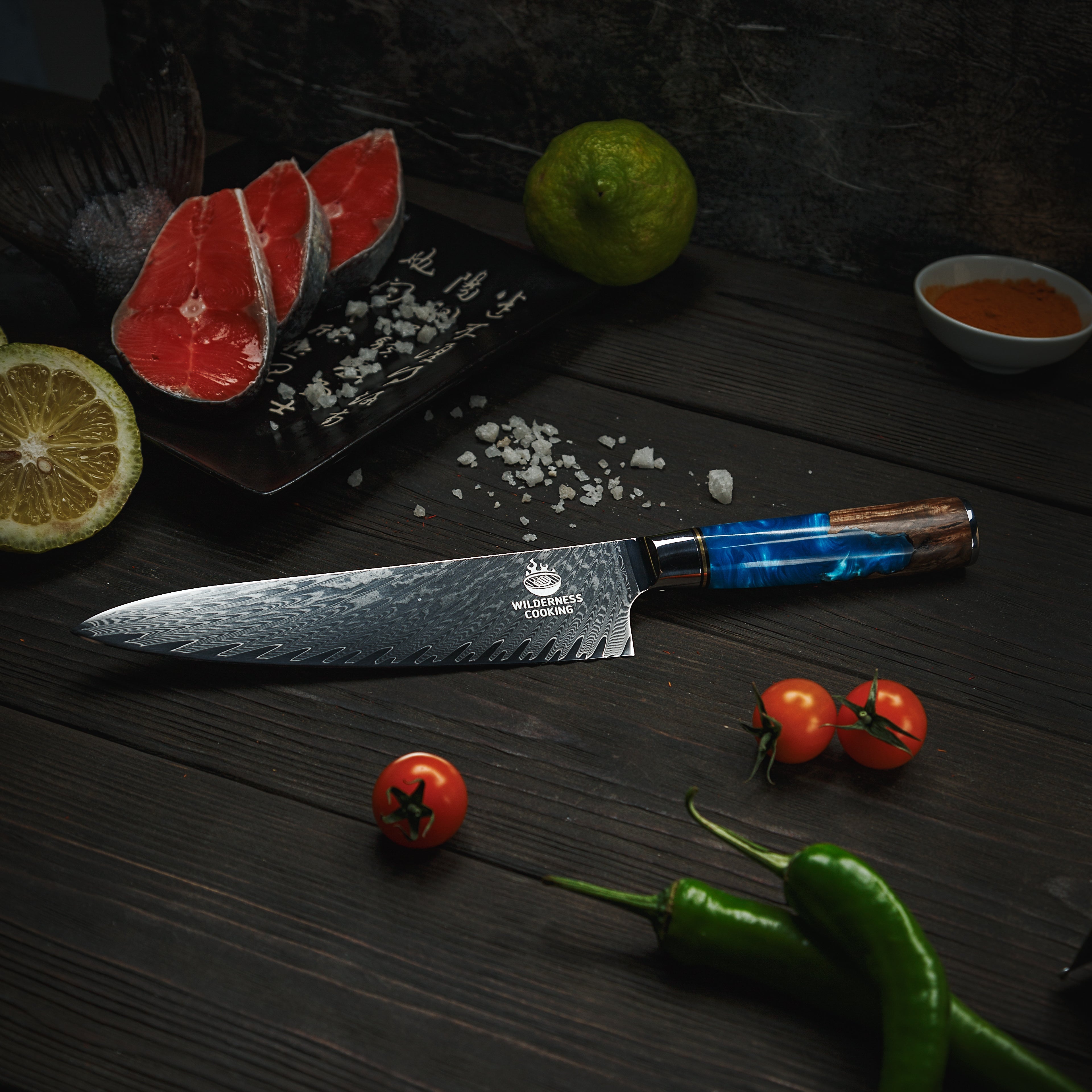Premium Damascus Chef knife in Gift Box EU