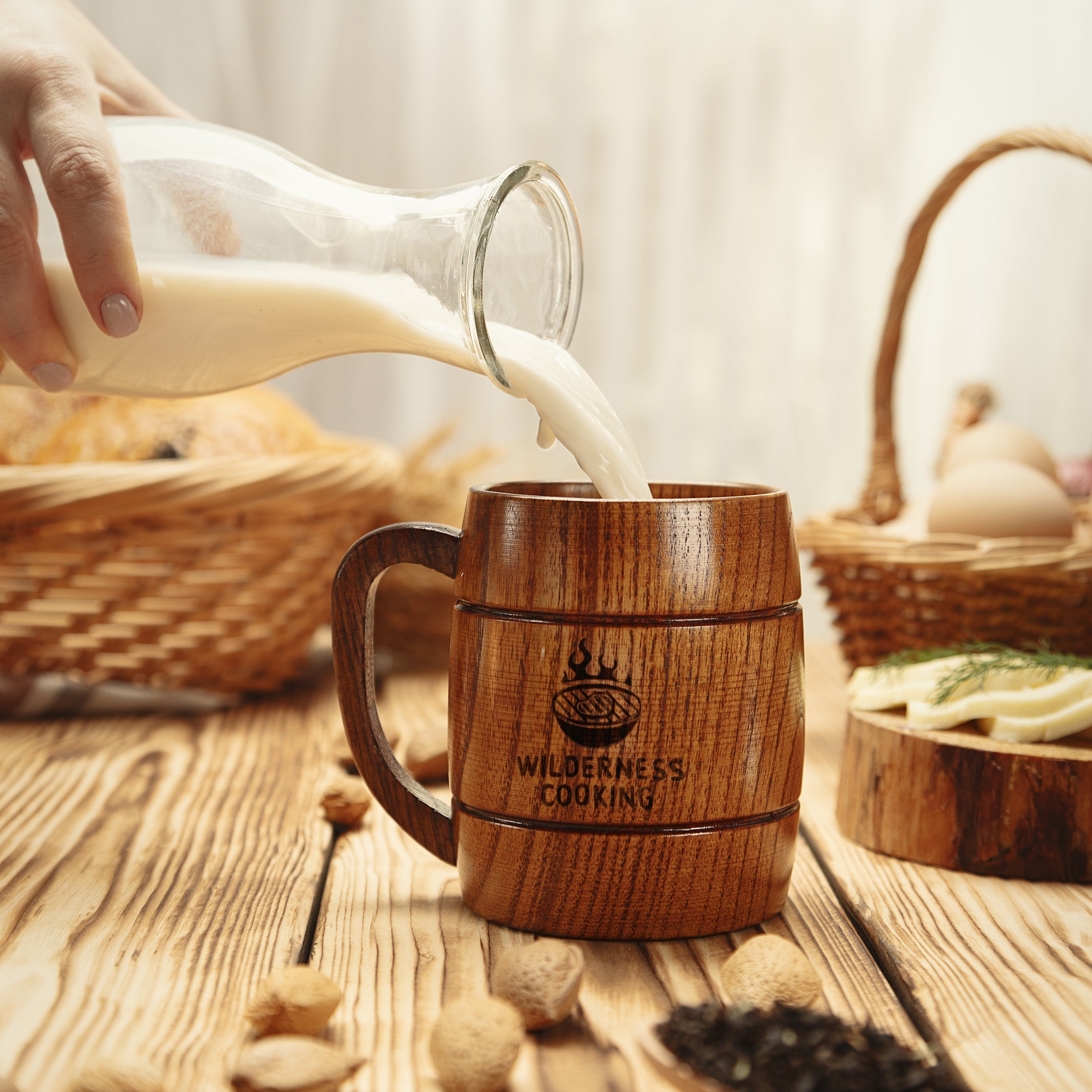 Rubber Wood Cup