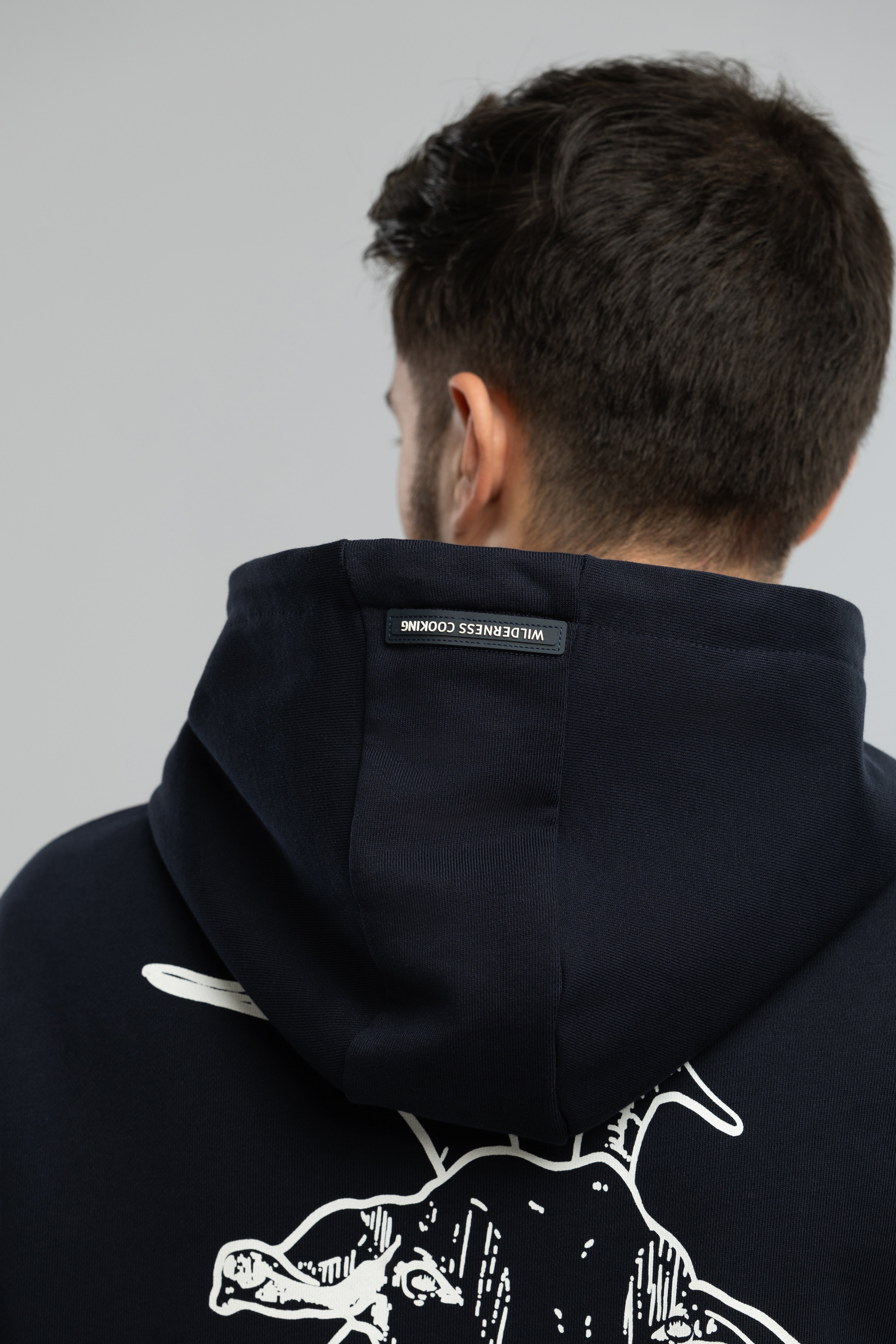 Pure Cotton Navy Hoodie Inspired by Mickey the Goat (Navy Blue Mickey Side Logo)