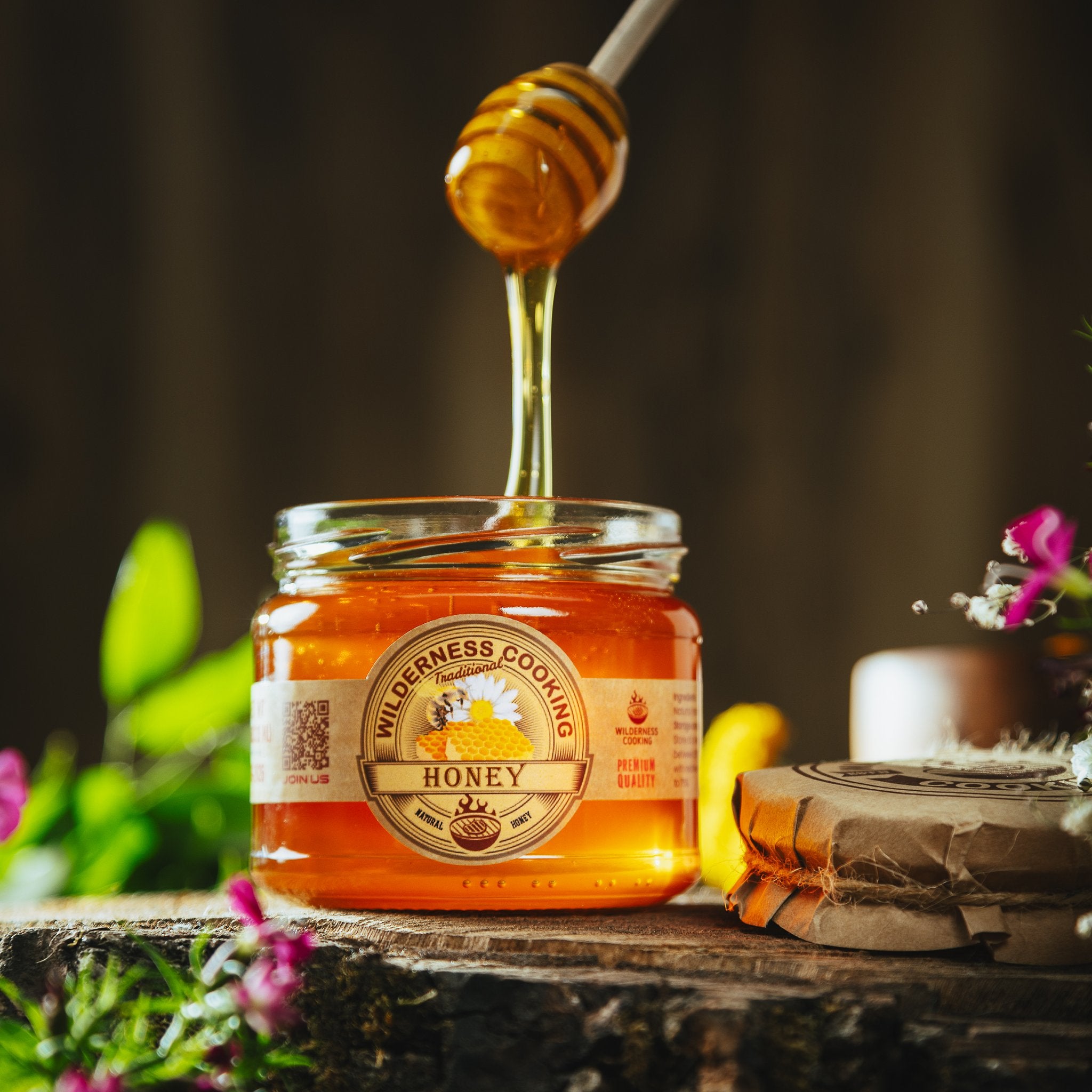 Wilderness Cooking Honey Jar