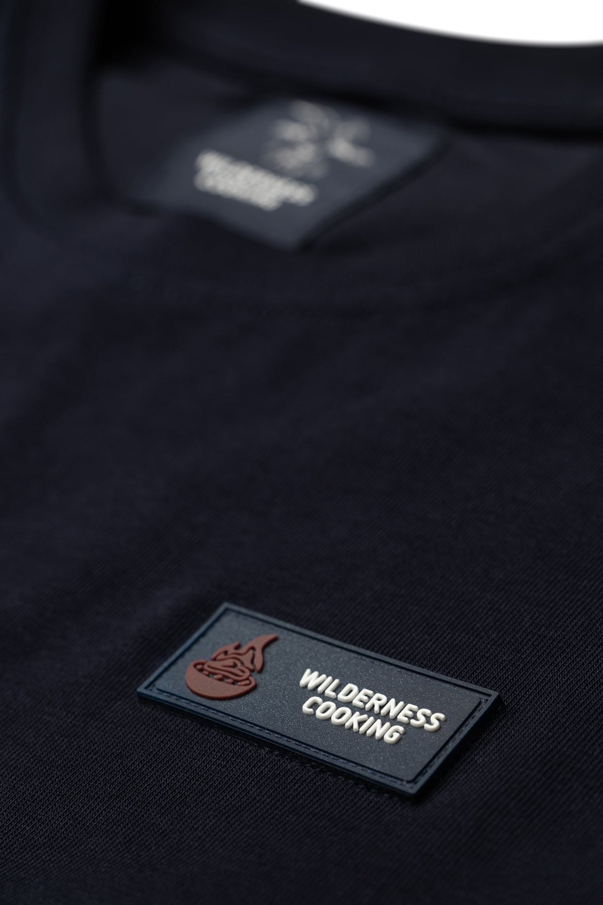EU Patch Duo-Colors Logo Wilderness Cooking Navy Blue T-Shirt - Home&Wild