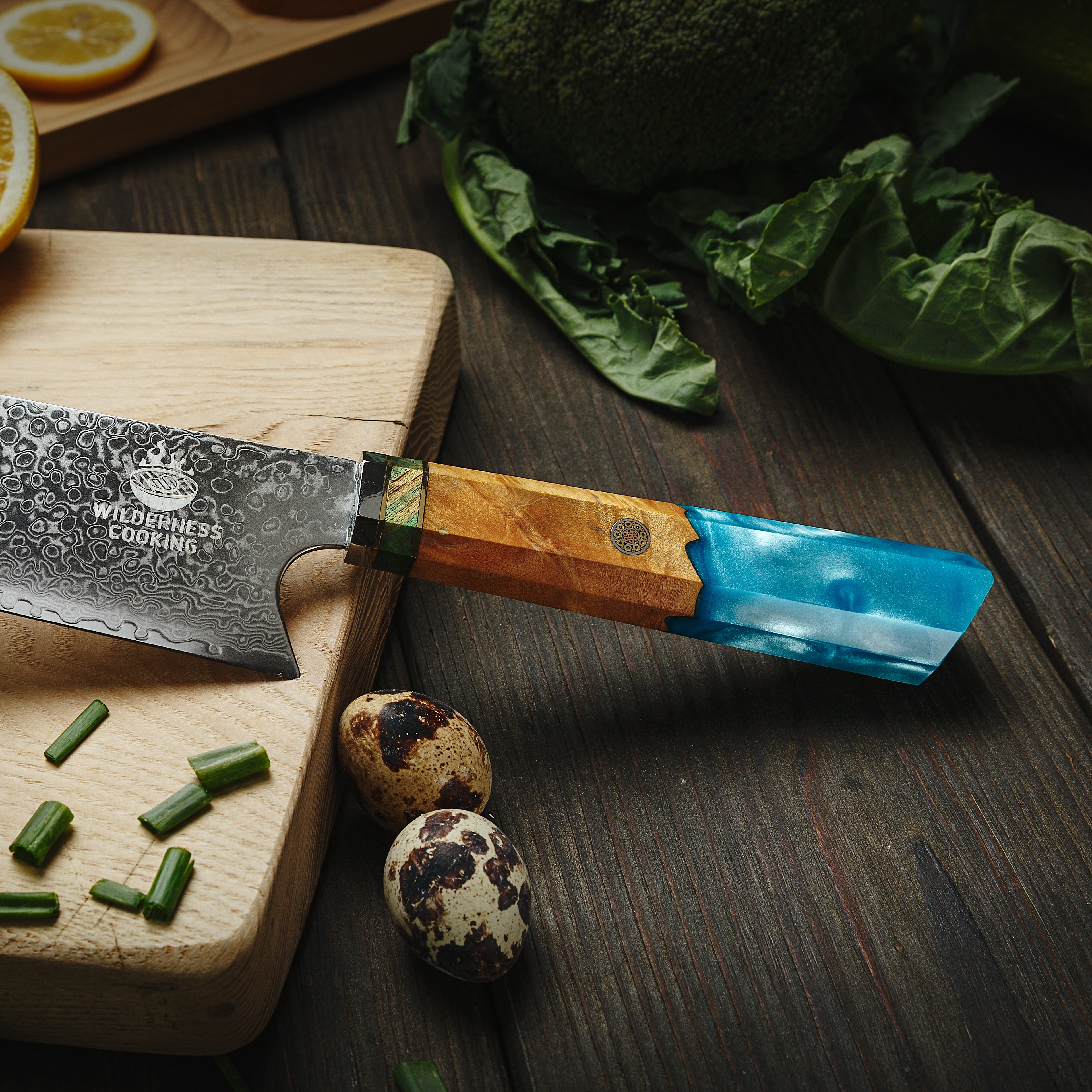 Premium Damascus Kiritsuke Head Chef Knife