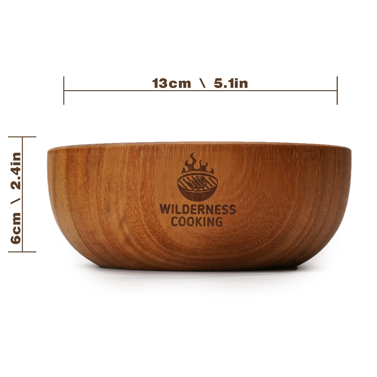 Wilderness Cooking Medium Acacia Wood Bowl Home&Wild