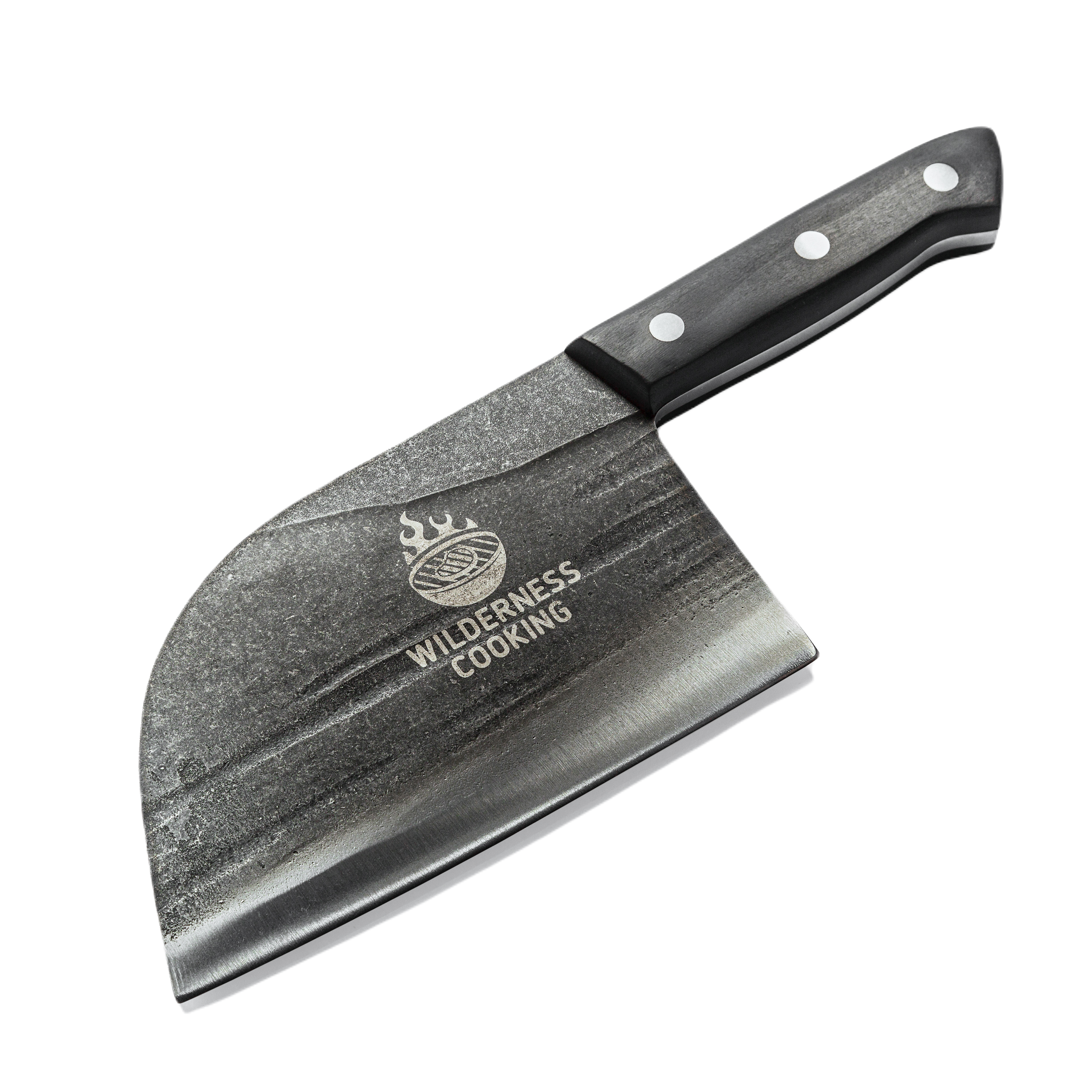 Old Style Cleaver Knife with eco-Leather Sheath