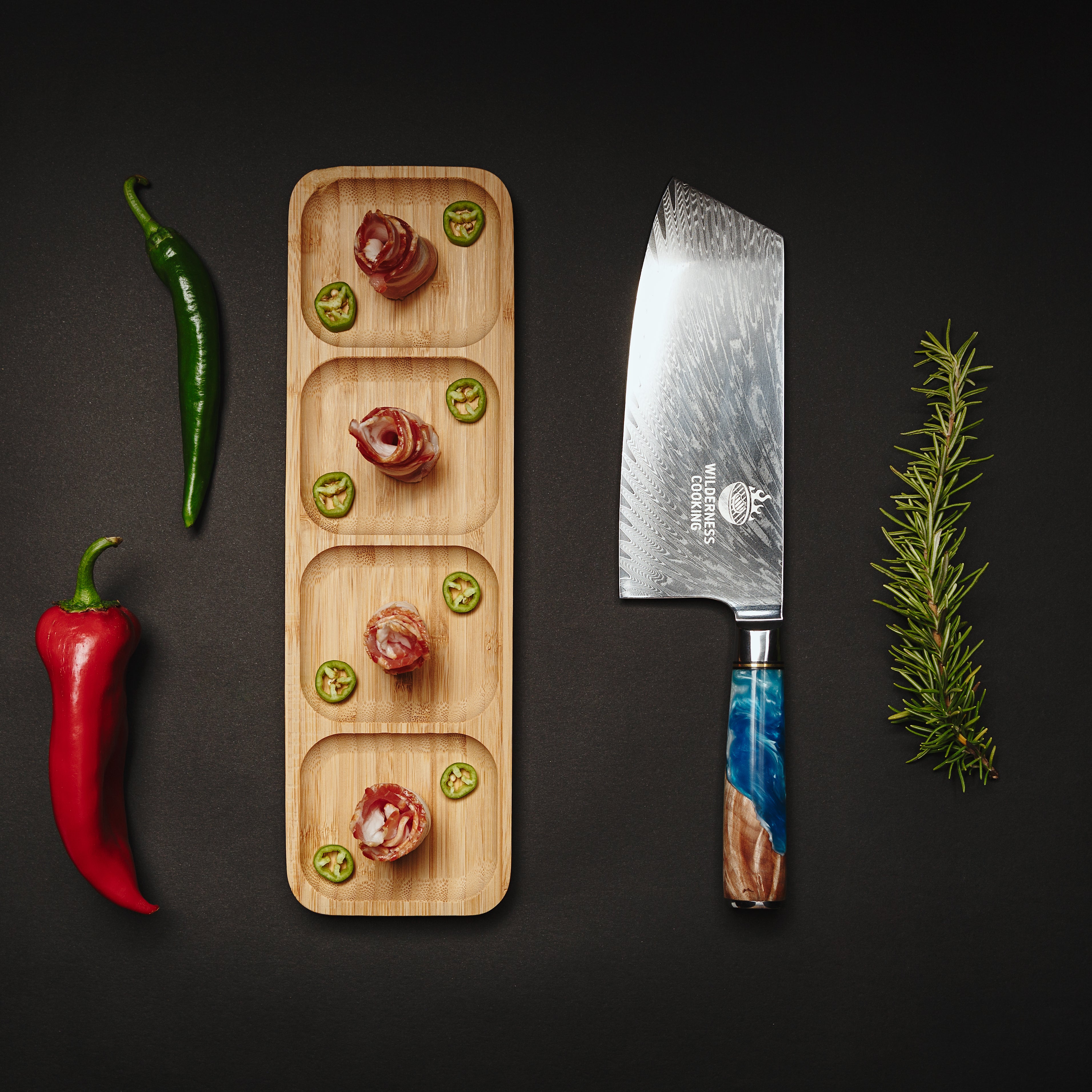 Premium Damascus Cleaver Knife
