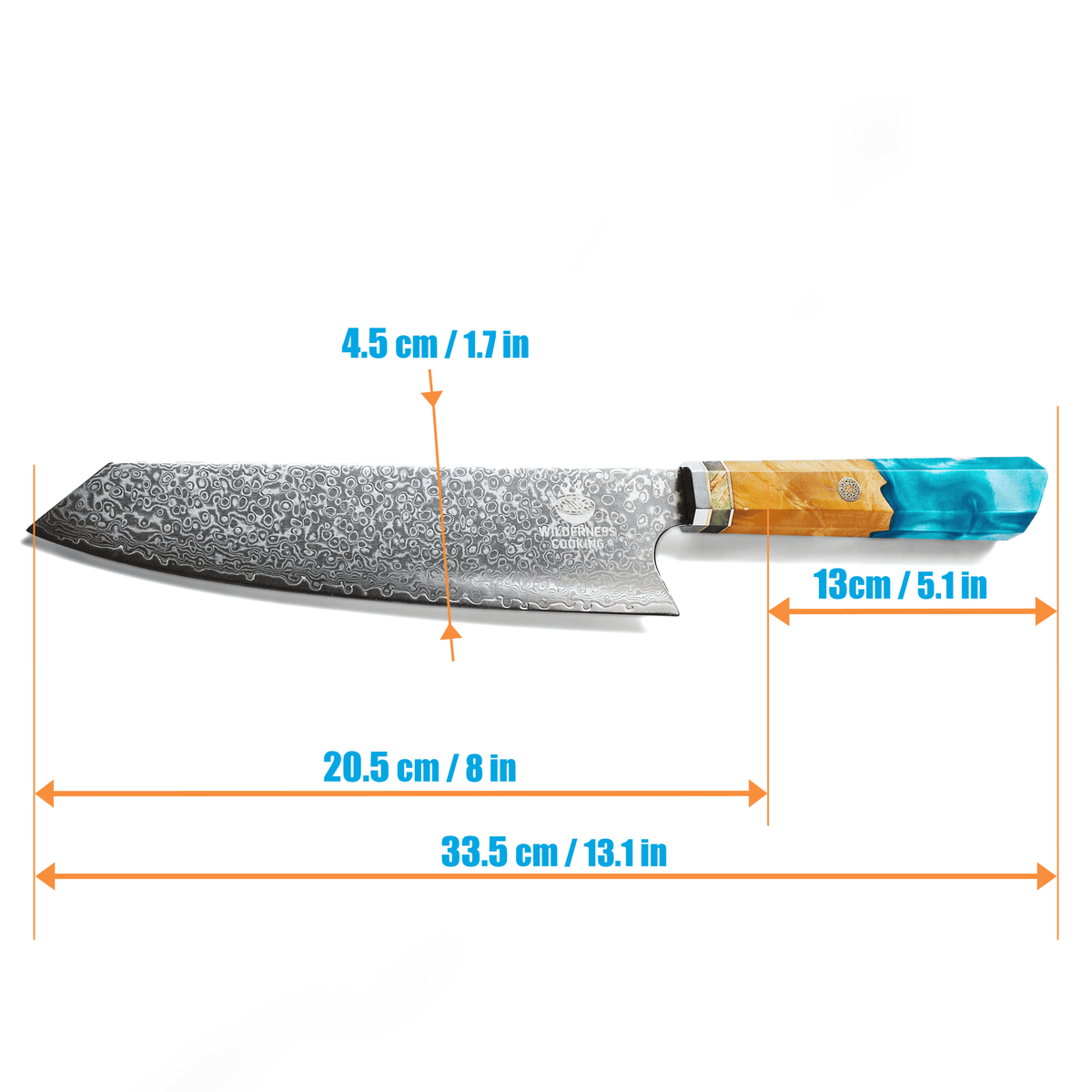 Premium Damascus Kiritsuke Head Chef Knife - Home&Wild