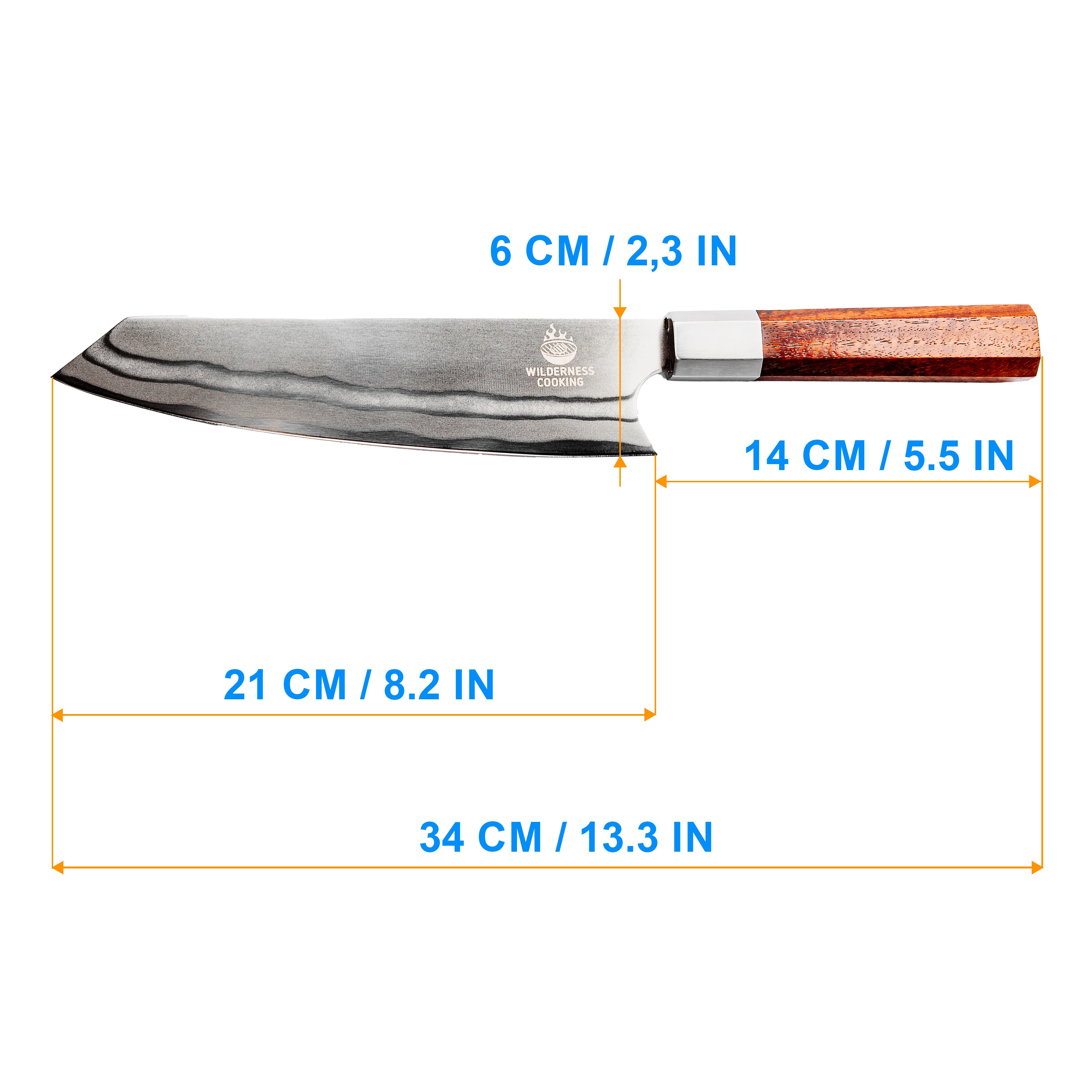 Klassisches Damaskus-Kiritsuke-Messer