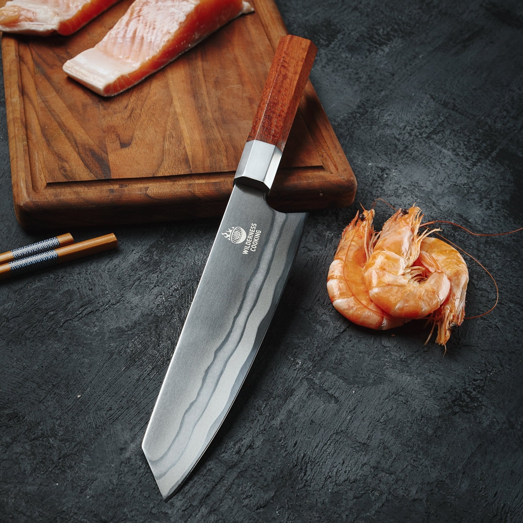Classic Premium Damascus Kiritsuke Knife - Home&Wild
