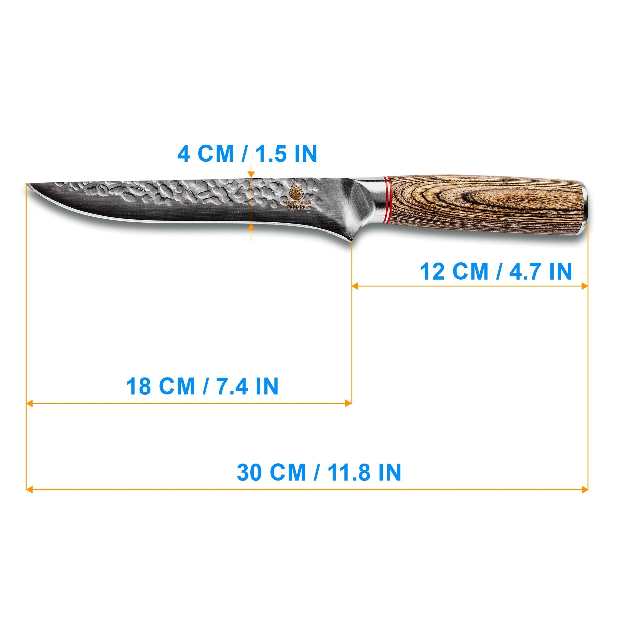 Curved Boning Knife + Small Acacia Wood Bowl - Home&Wild