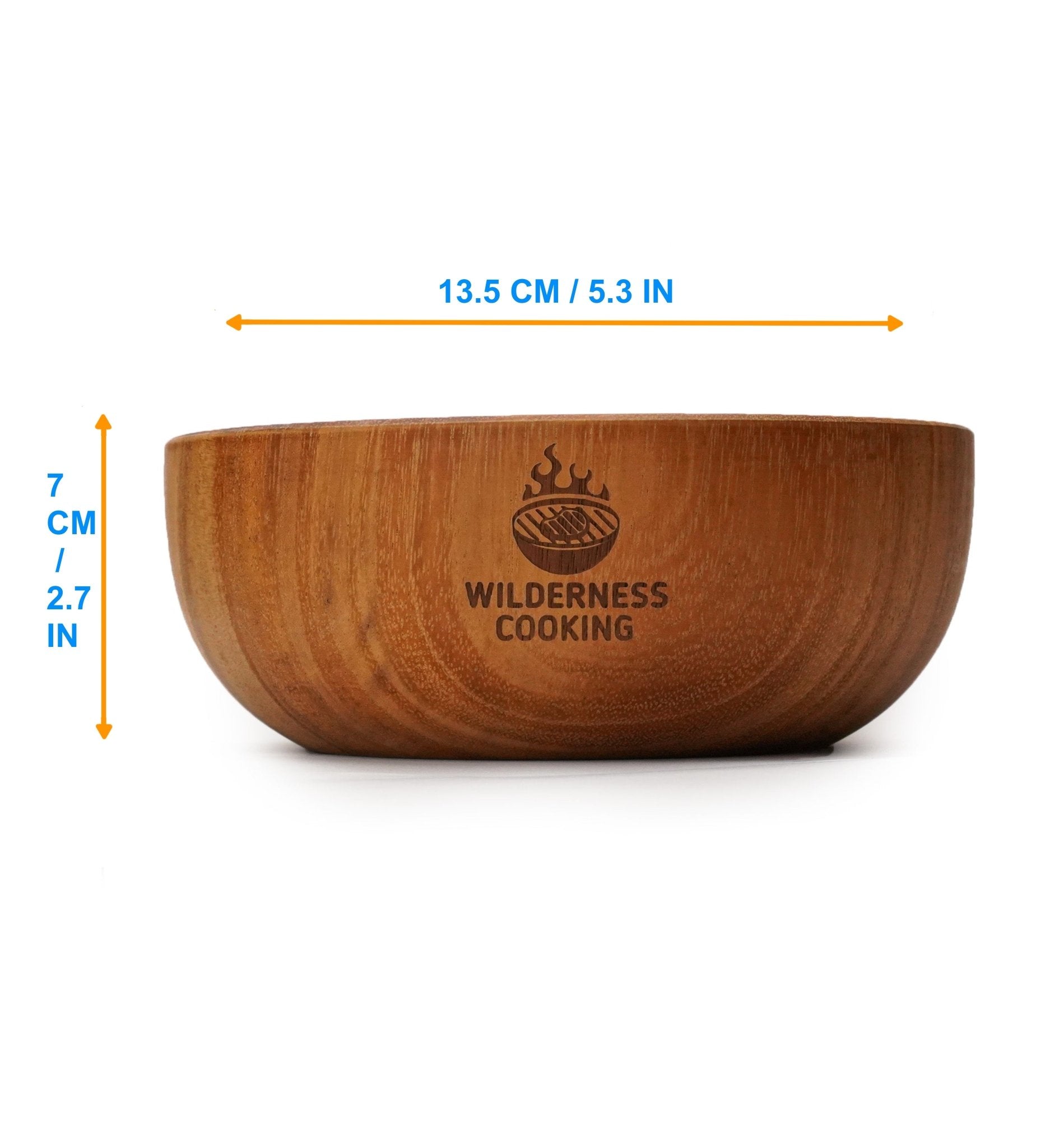 Curved Boning Knife + Small Acacia Wood Bowl - Home&Wild