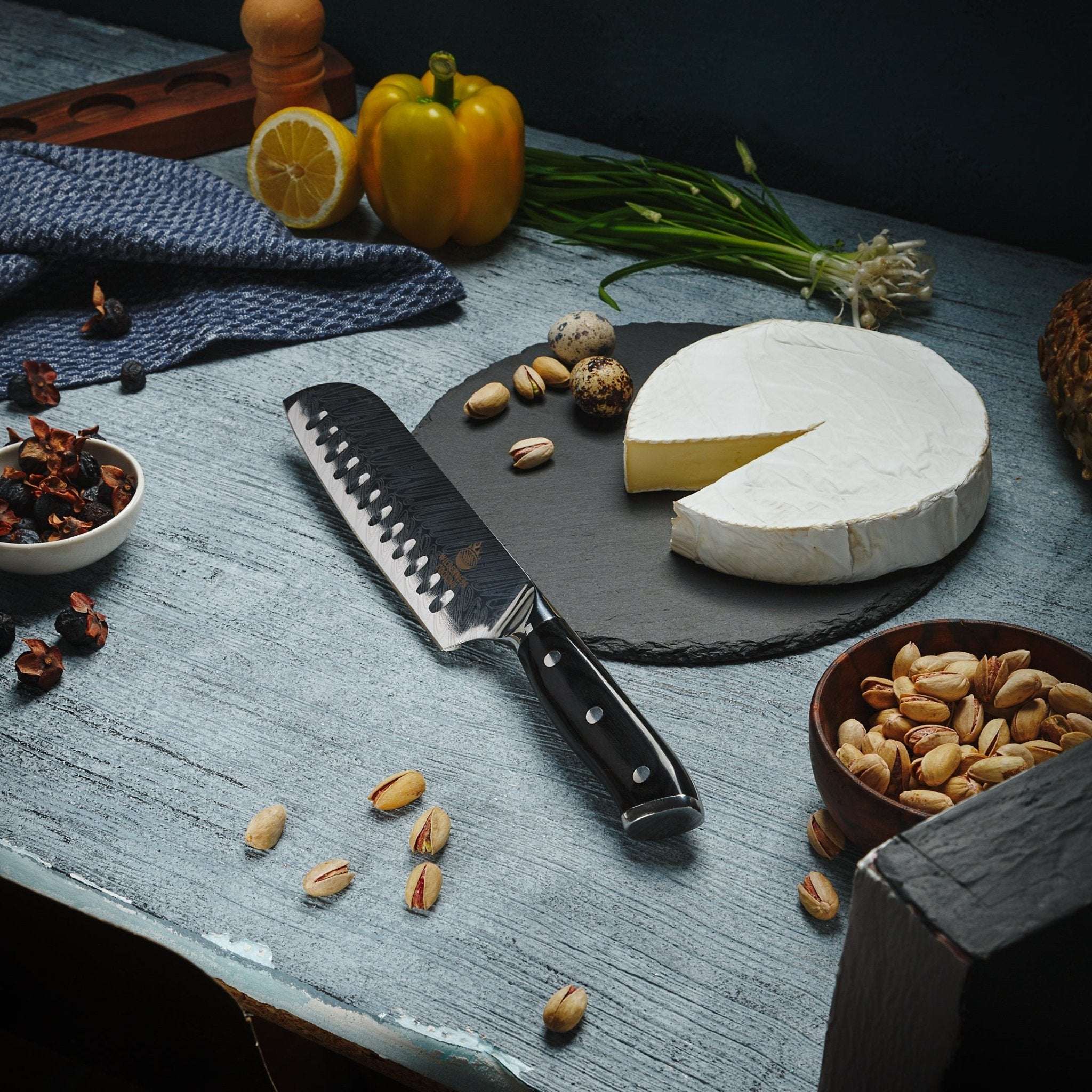 Damaskus Santoku Knife EU - Home&Wild