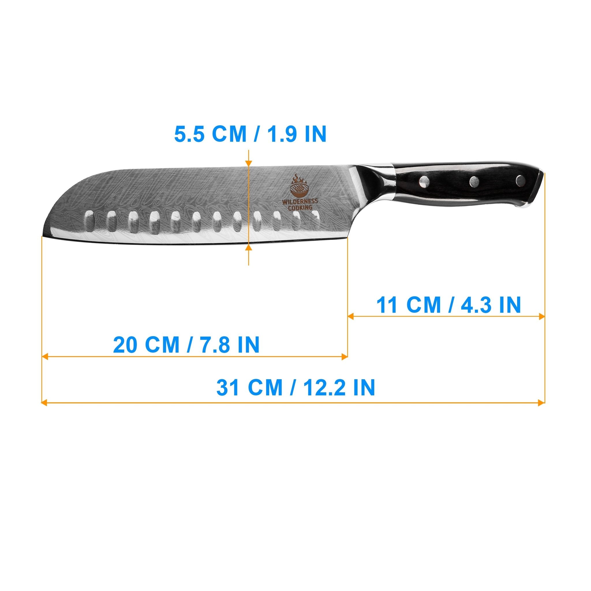 Damaskus Santoku Knife EU - Home&Wild