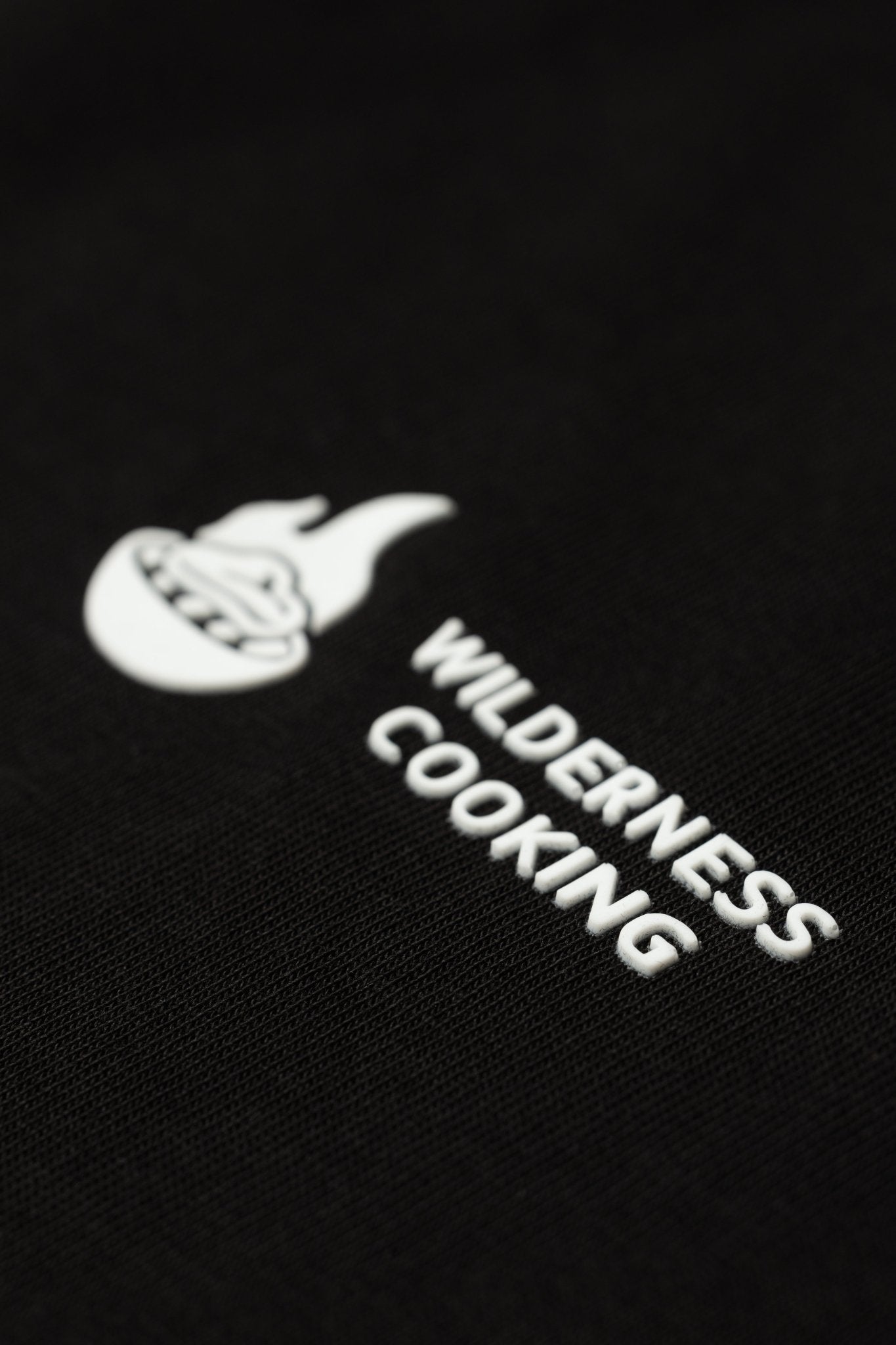 EU Mickey the Goat Inspired Black T-Shirt with Side Wilderness Cooking Logo - Home&Wild