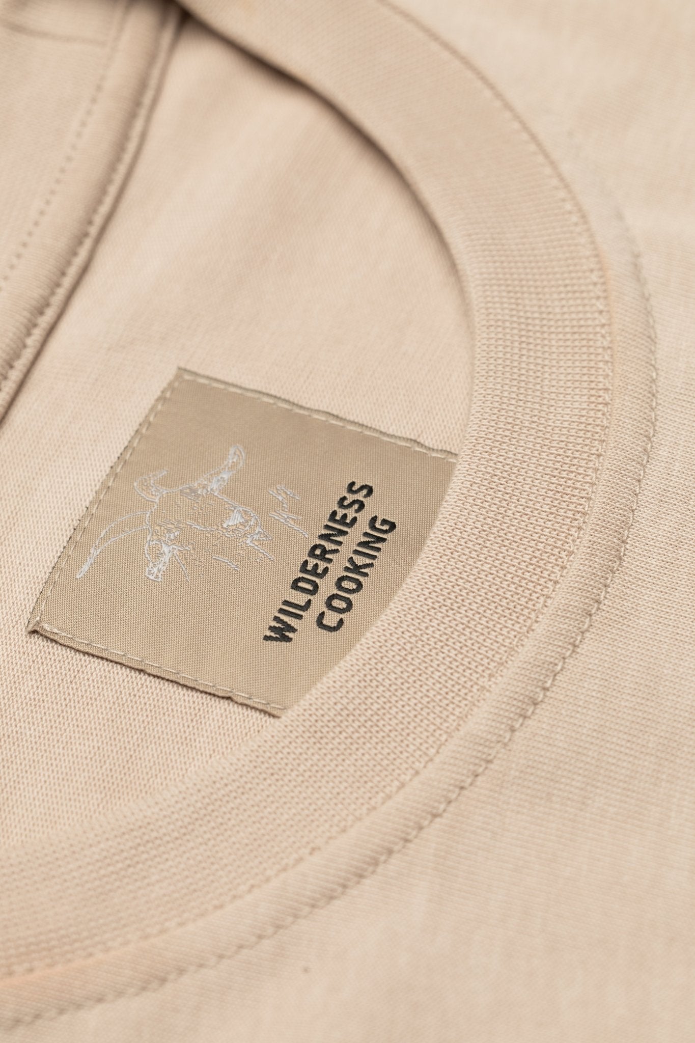 EU Mickey the Goat Inspired Stone T-Shirt with Side Wilderness Cooking Logo - Home&Wild