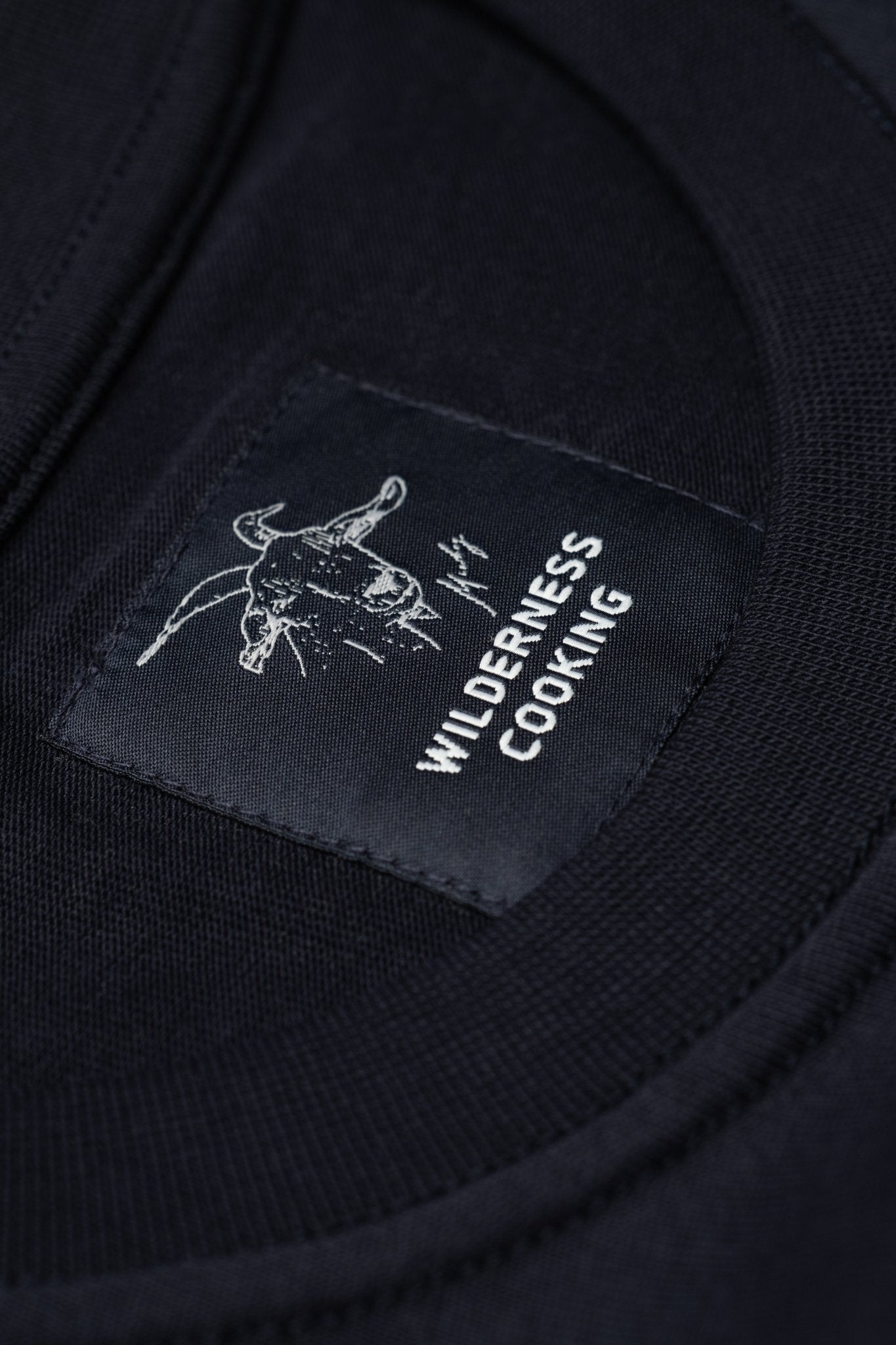EU Monochrome Wilderness Cooking Logo Navy Blue T-Shirt - Home&Wild