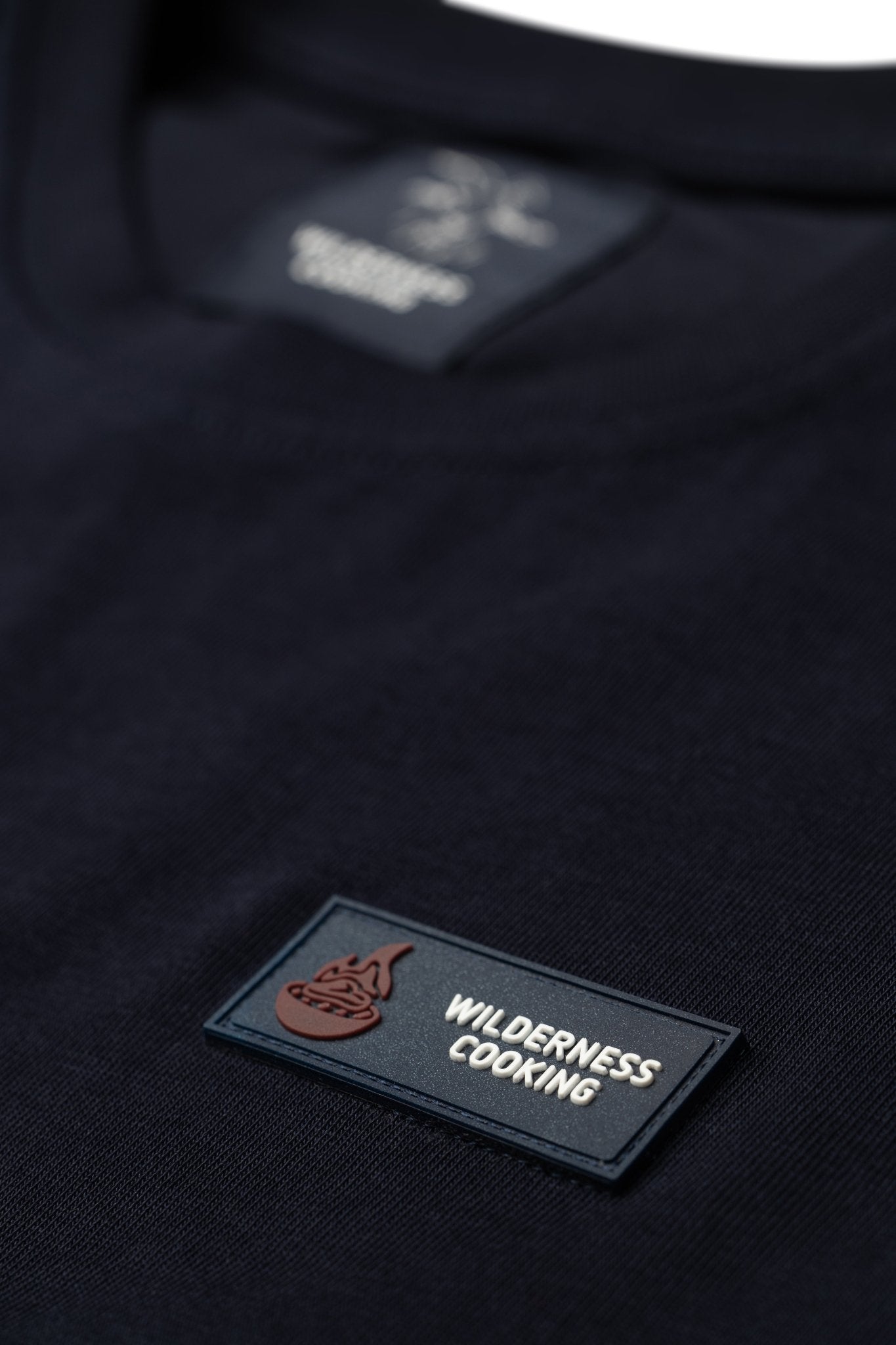 EU Patch Duo-Colors Logo Wilderness Cooking Navy Blue T-Shirt - Home&Wild