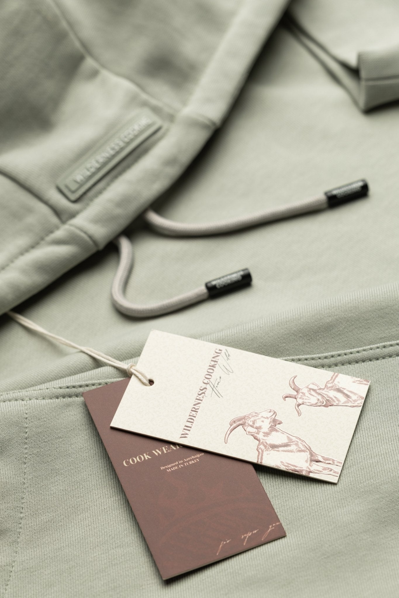 EU Pure Cotton Grey Hoodie Inspired by Mickey the Goat (Hoodie Gray Mickey Side Logo) - Home&Wild