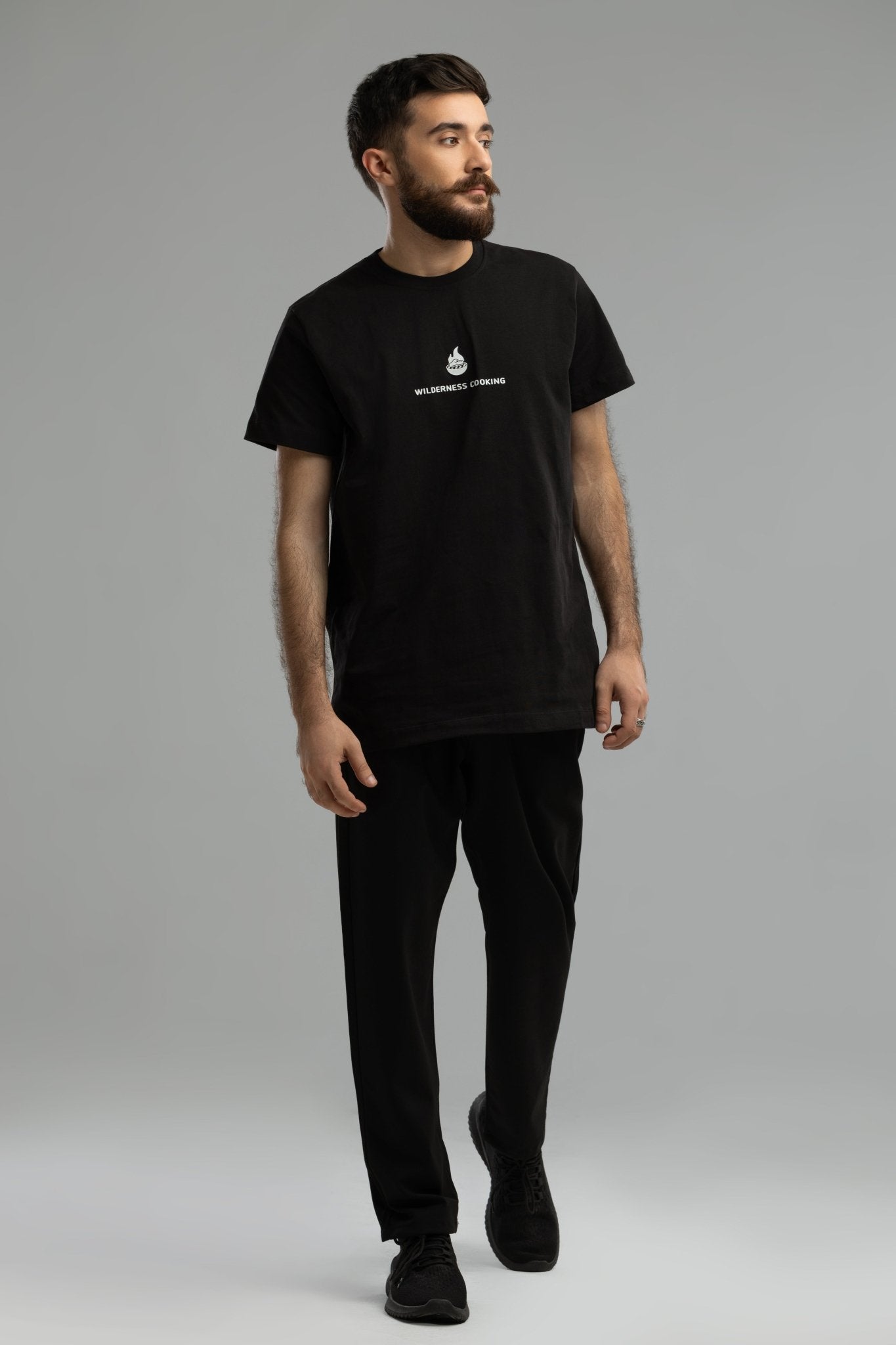 EU Wilderness Cooking Black T-Shirt Inspired by Mickey the Goat - Home&Wild