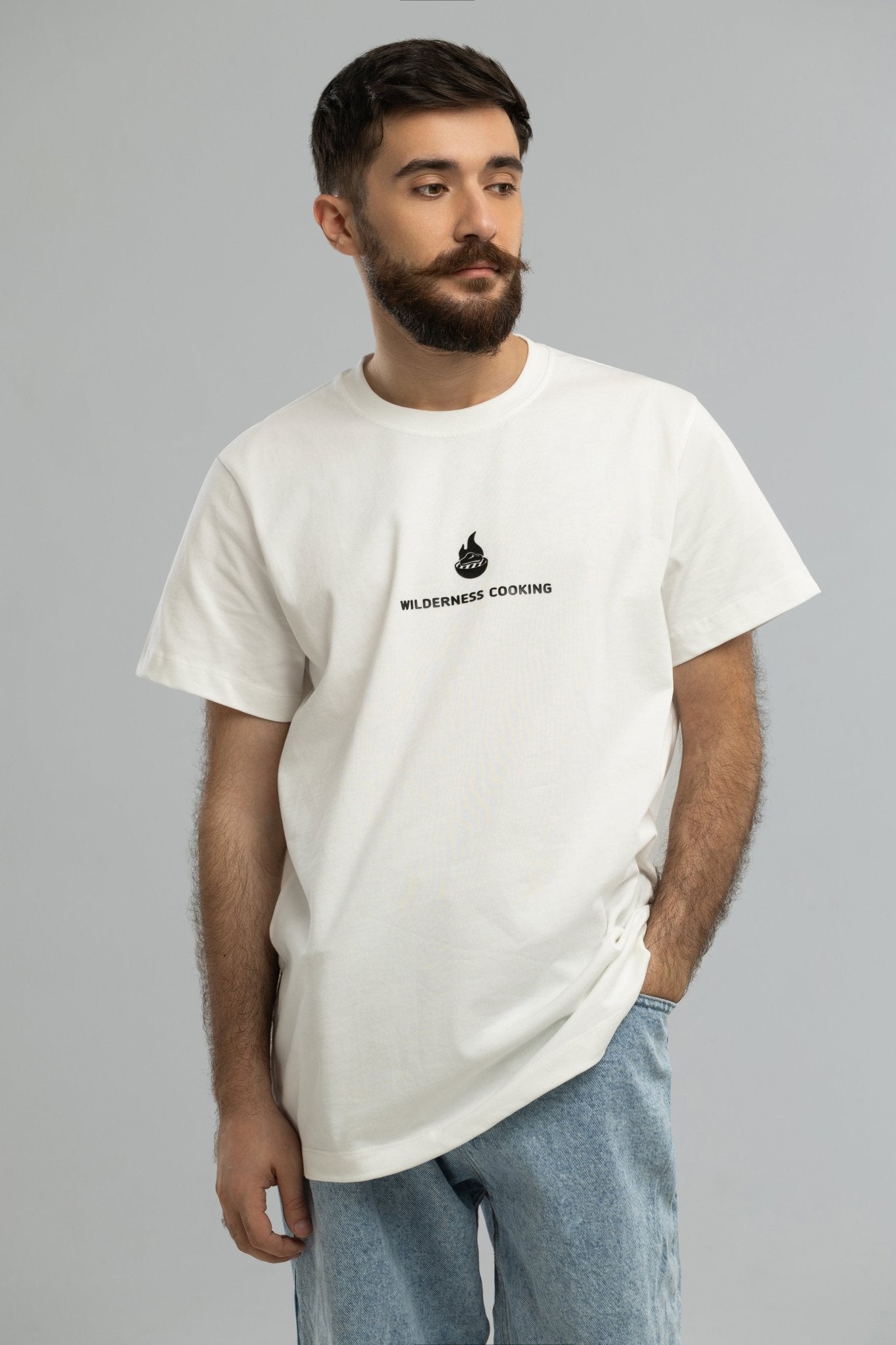 EU Wilderness Cooking Ecru T-Shirt Inspired by Mickey the Goat - Home&Wild
