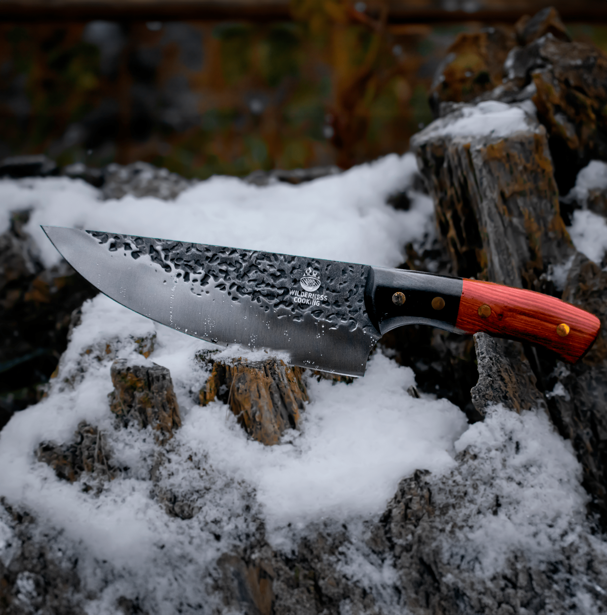 Old style Chef Knife + X-Small Acacia Wood Bowl - Home&Wild