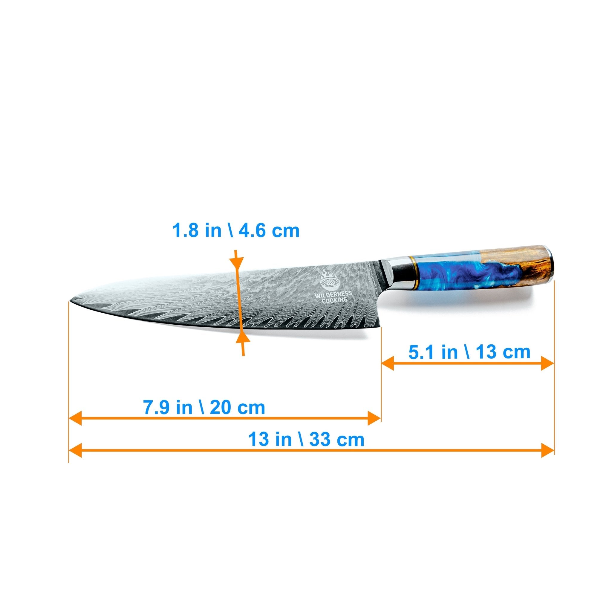 Premium Damascus Chef knife in Gift Box EU - Home&Wild