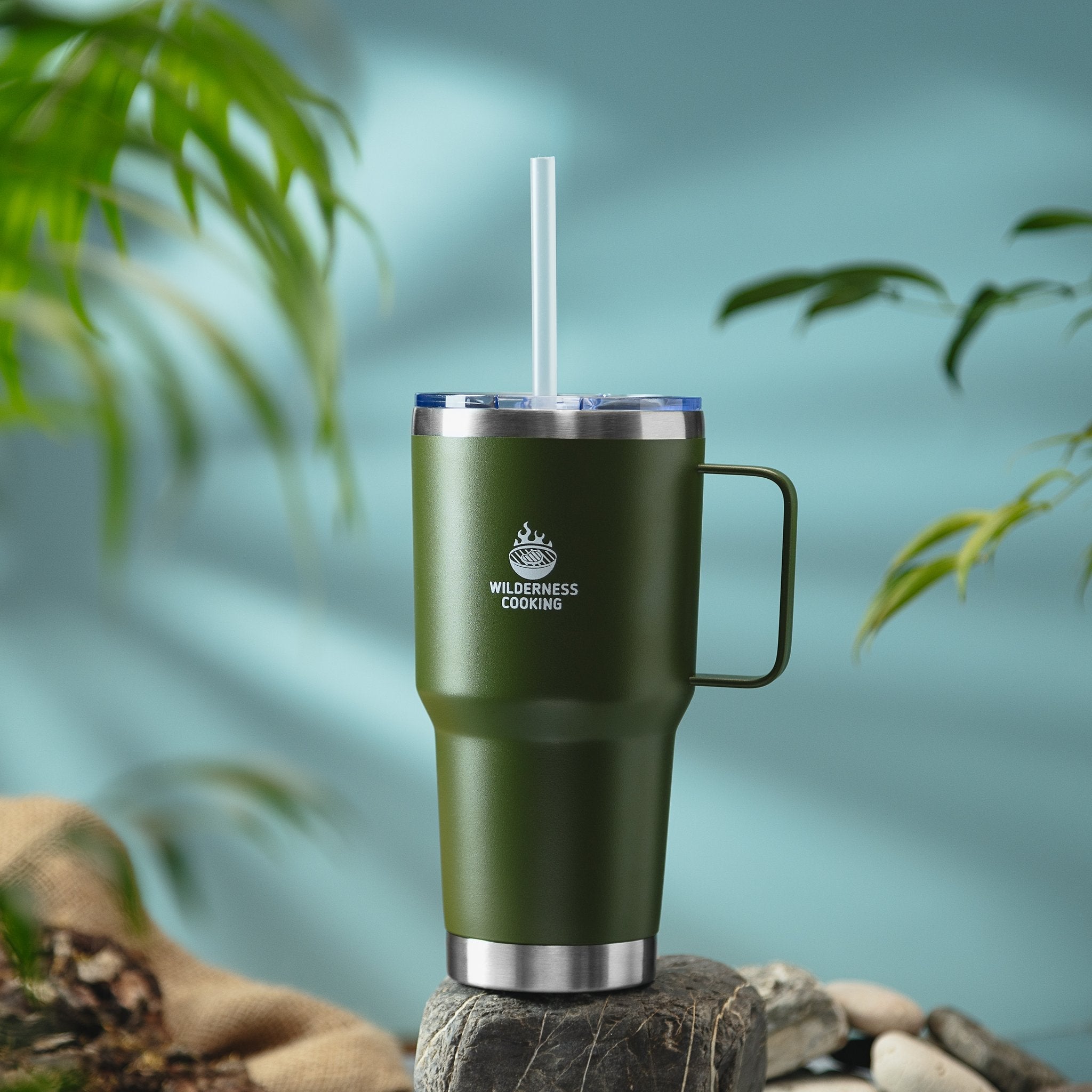 Straw Lid Mug | 900 ML EU - Home&Wild