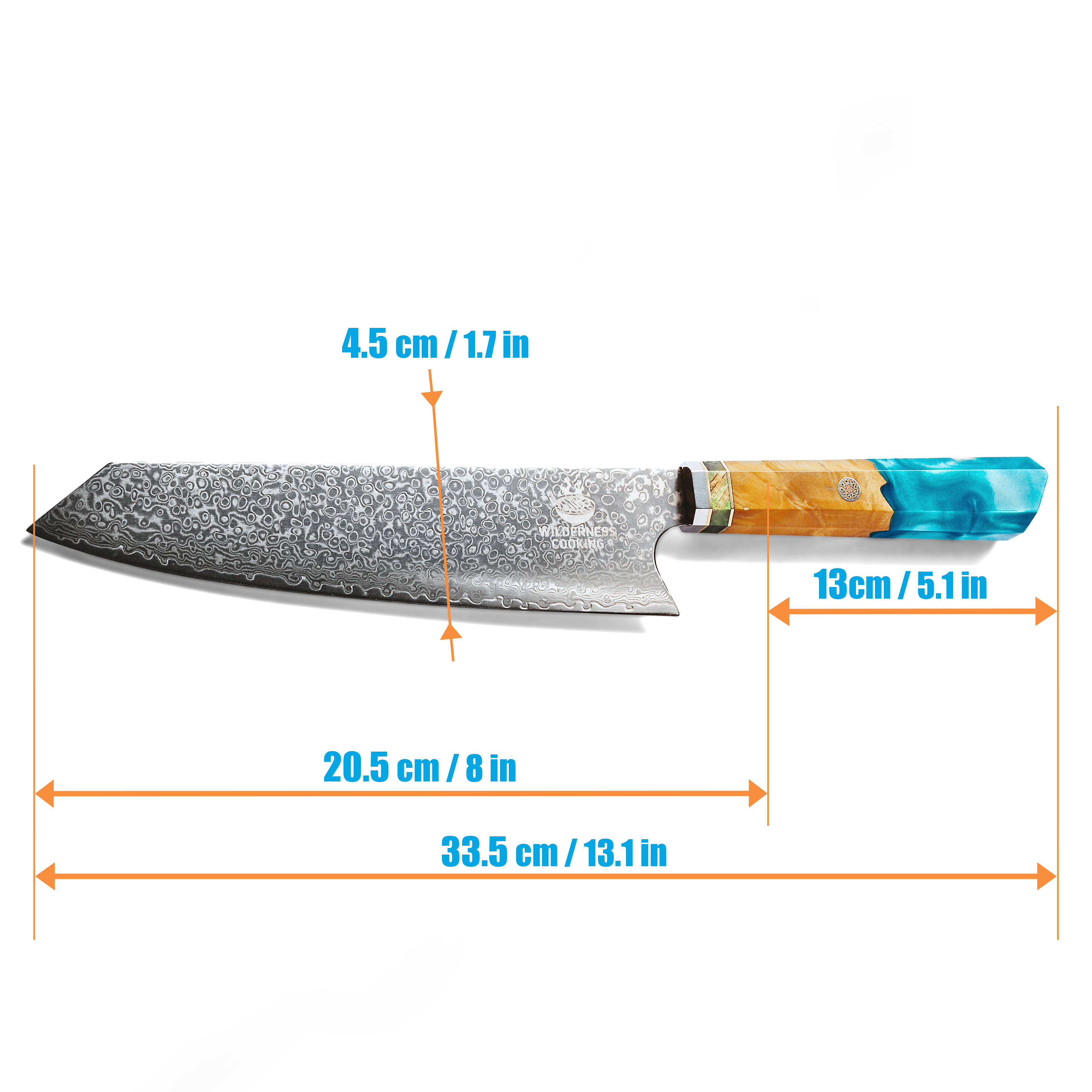 Premium Damaskus Kiritsuke Küchenchef Messer