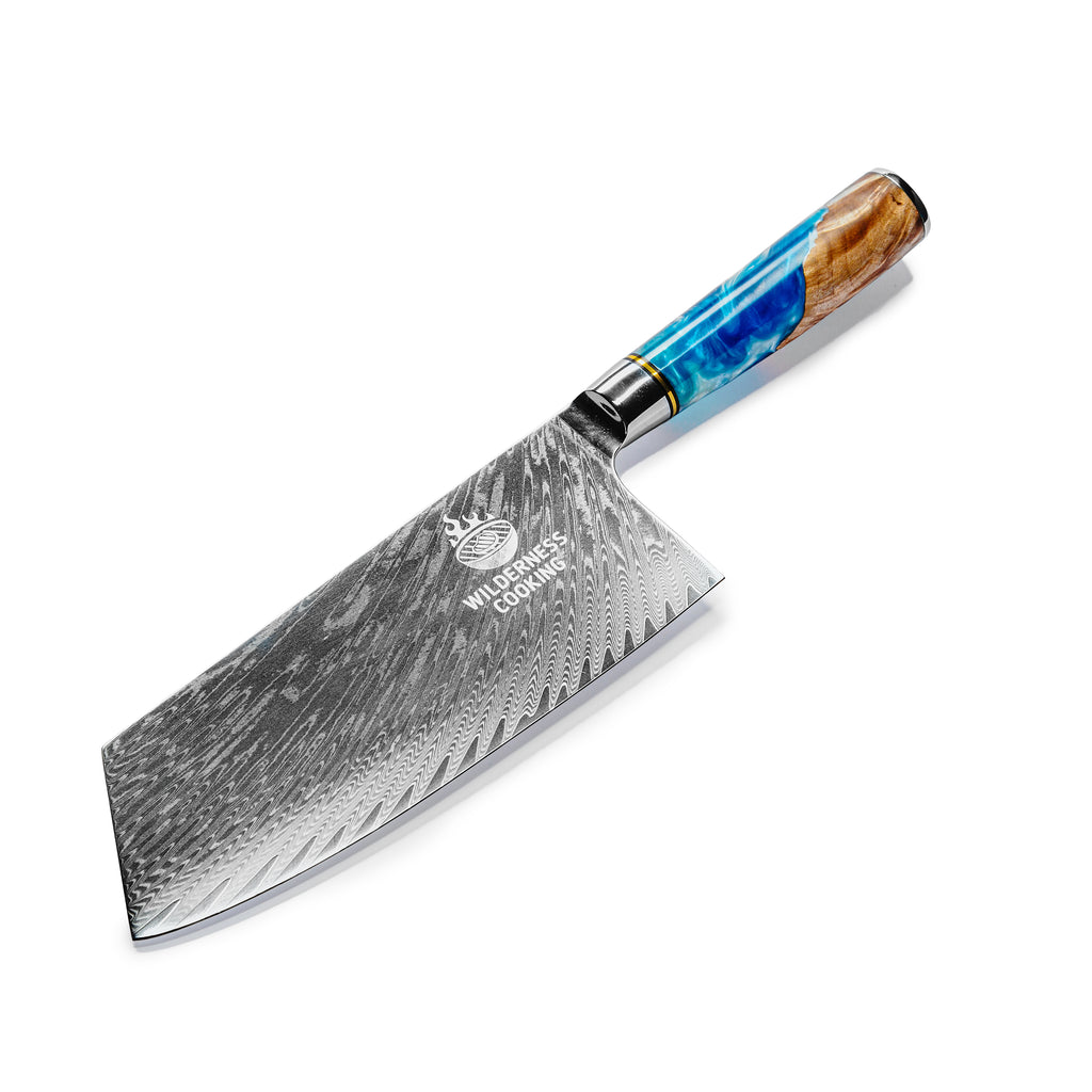 Premium Damascus Cleaver Knife