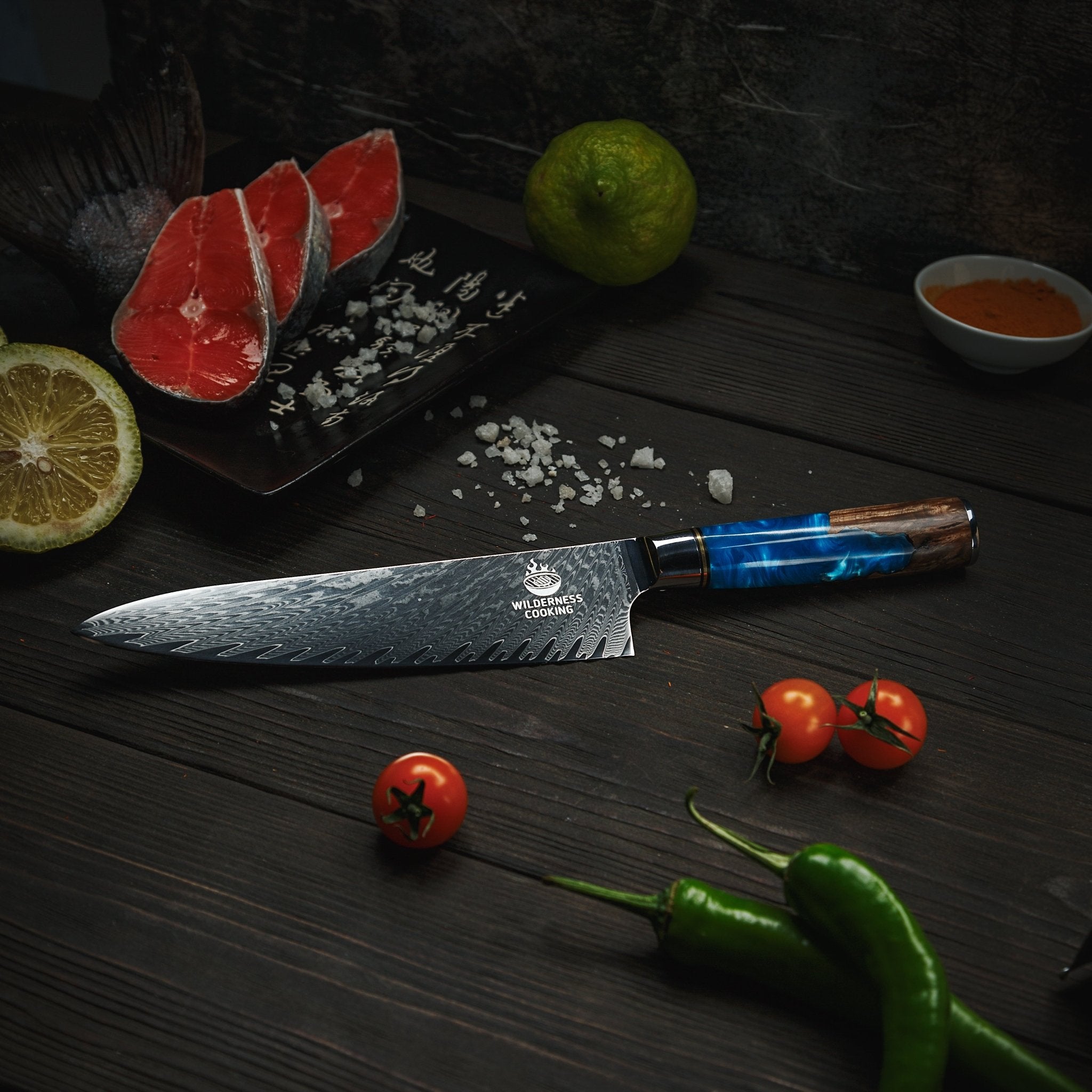 Premium Damascus Chef knife in Gift Box - Home&Wild