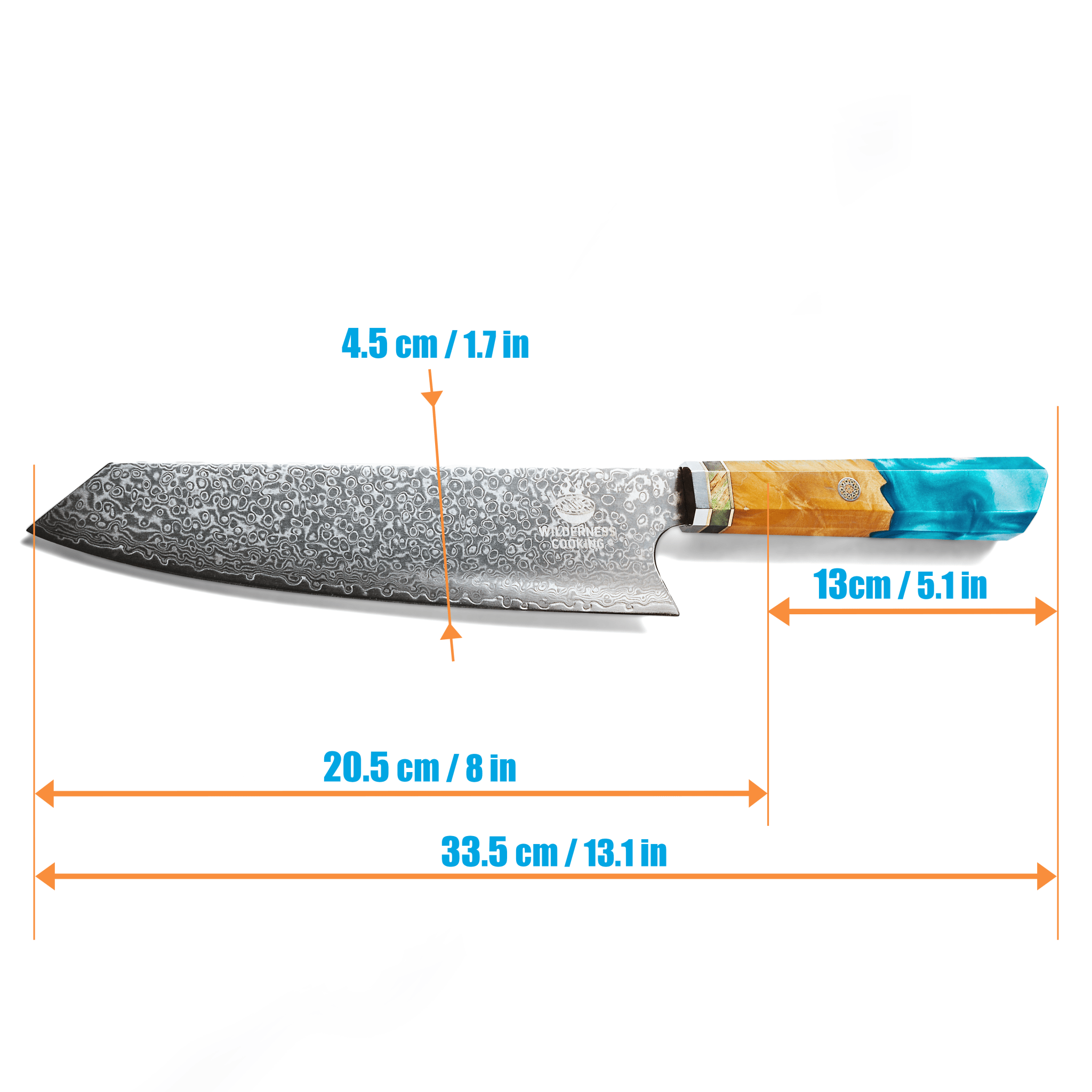 Premium Damascus Kiritsuke Head Chef Knife - Home&Wild