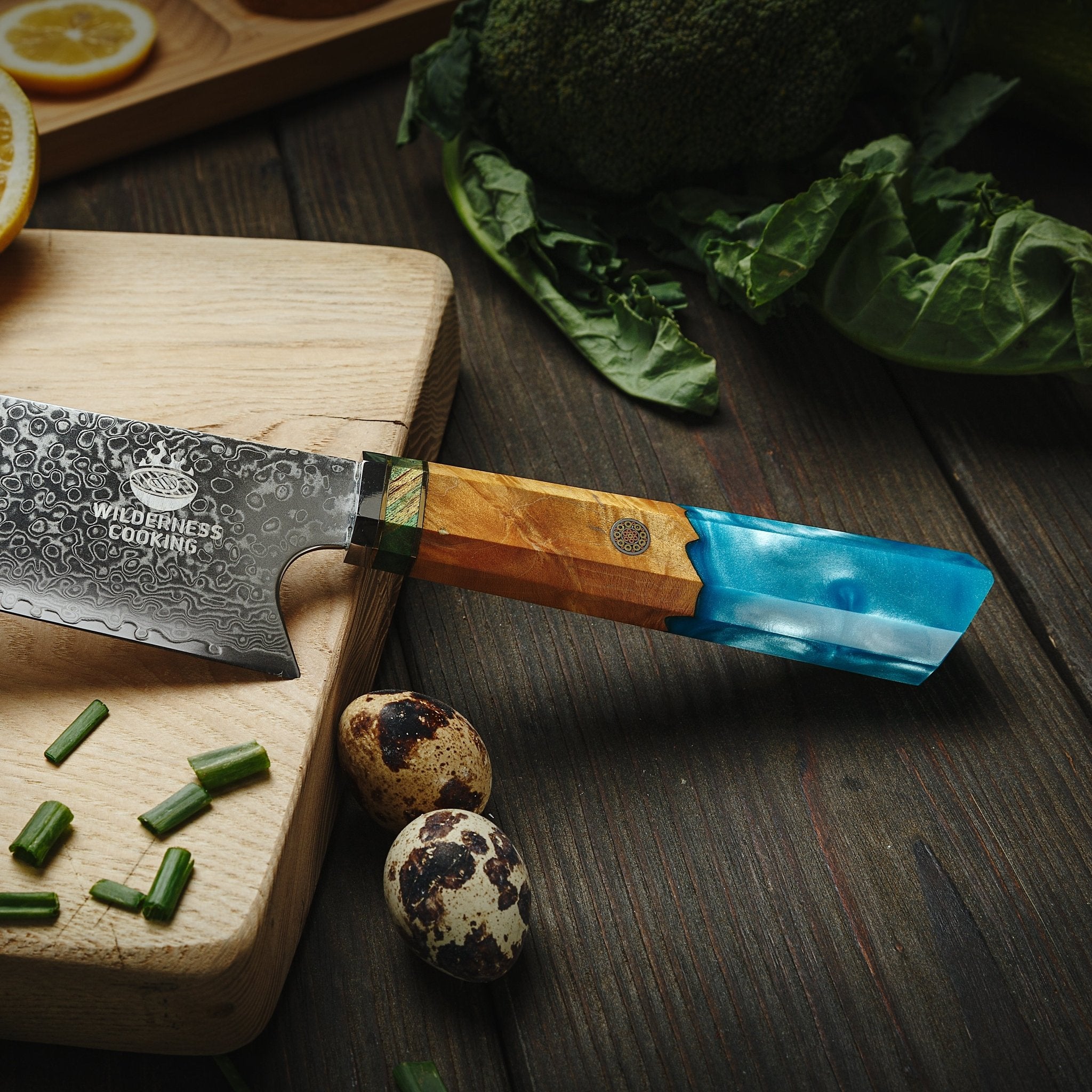 Premium Damascus Kiritsuke Head Chef Knife - Home&Wild