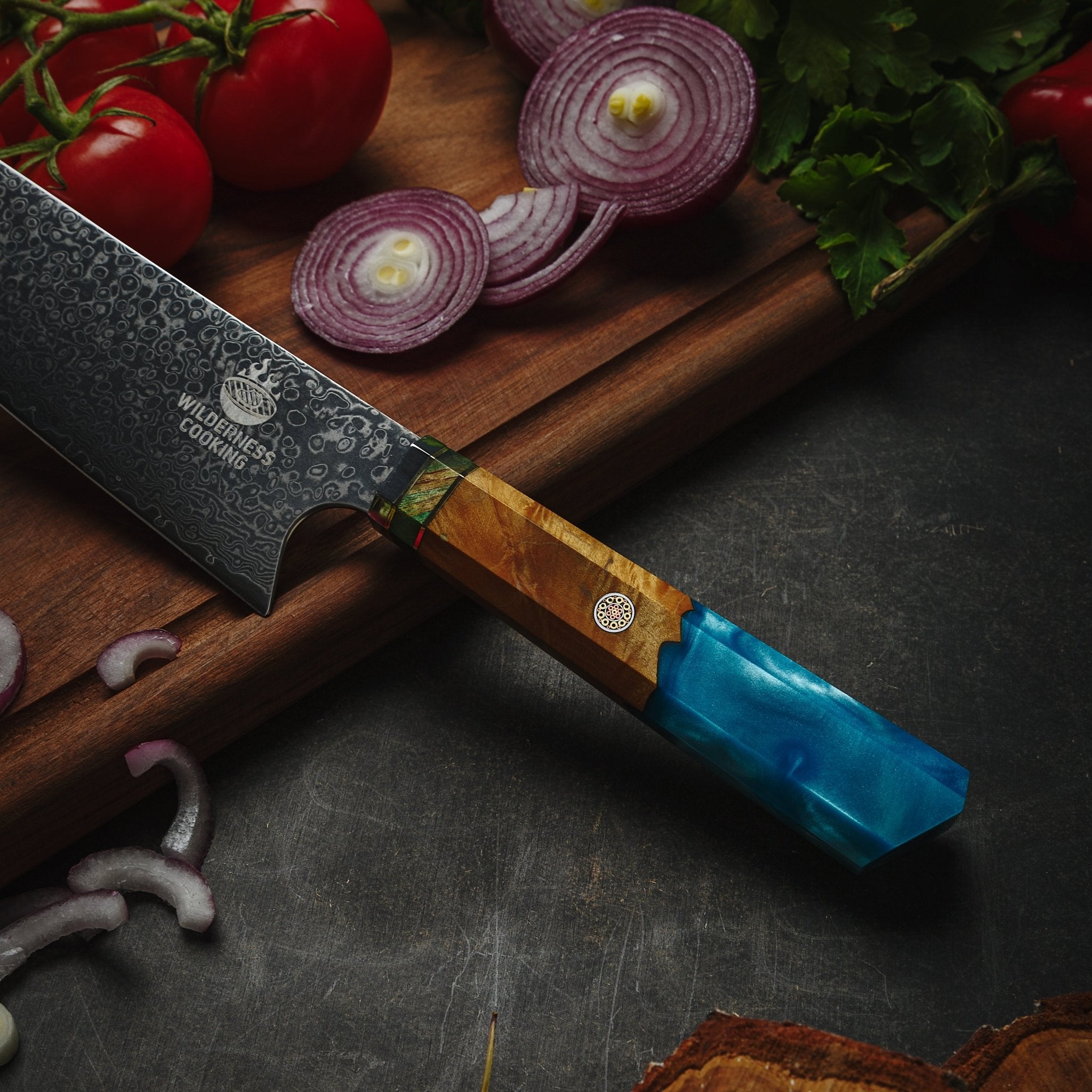 Premium Damascus Kiritsuke Head Chef Knife - Home&Wild